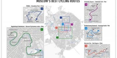 Moskva ποδήλατο χάρτης