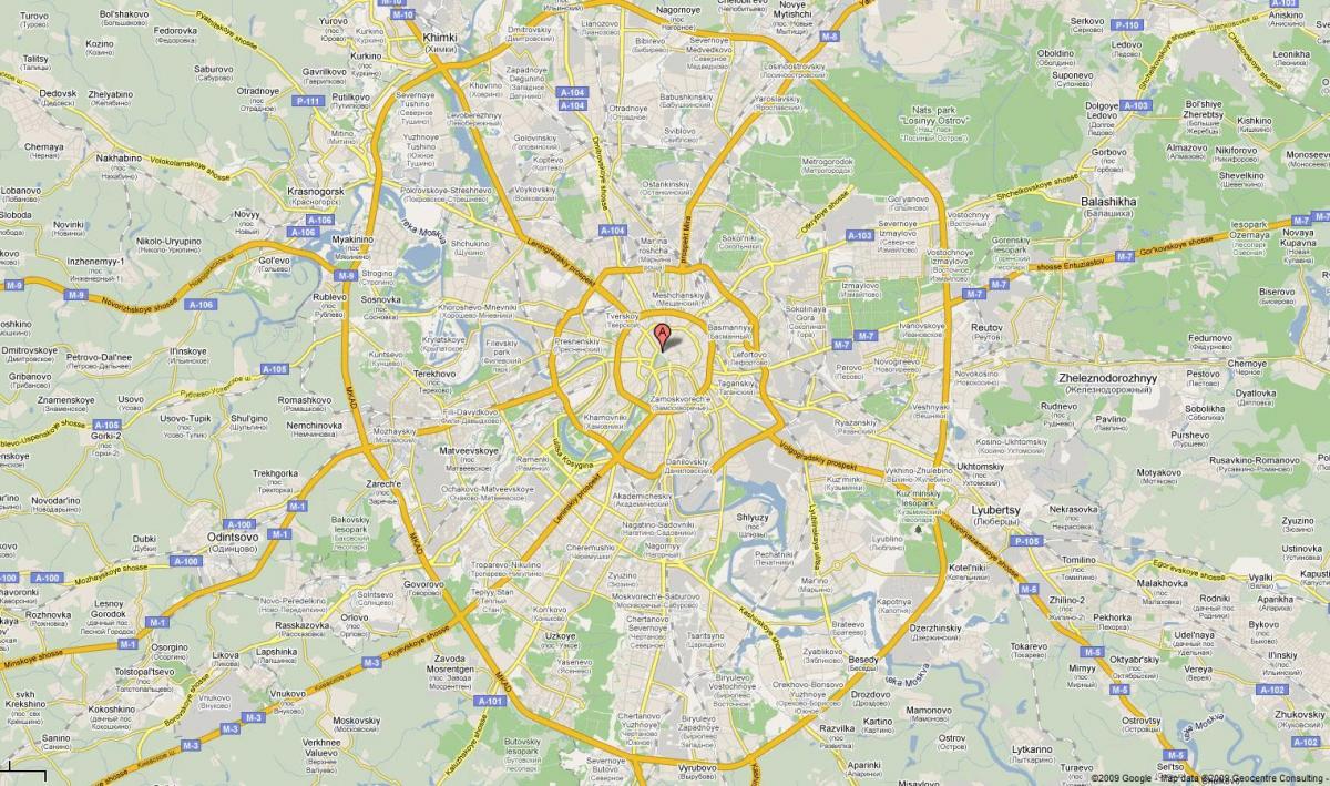 Moskva εθνική οδό χάρτης