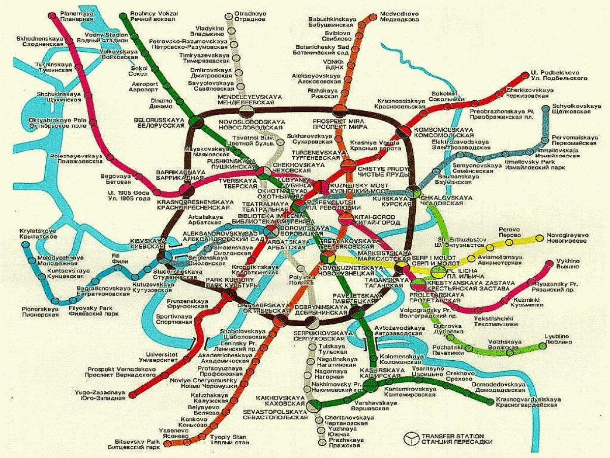 Μόσχα σιδηροδρομικό χάρτη
