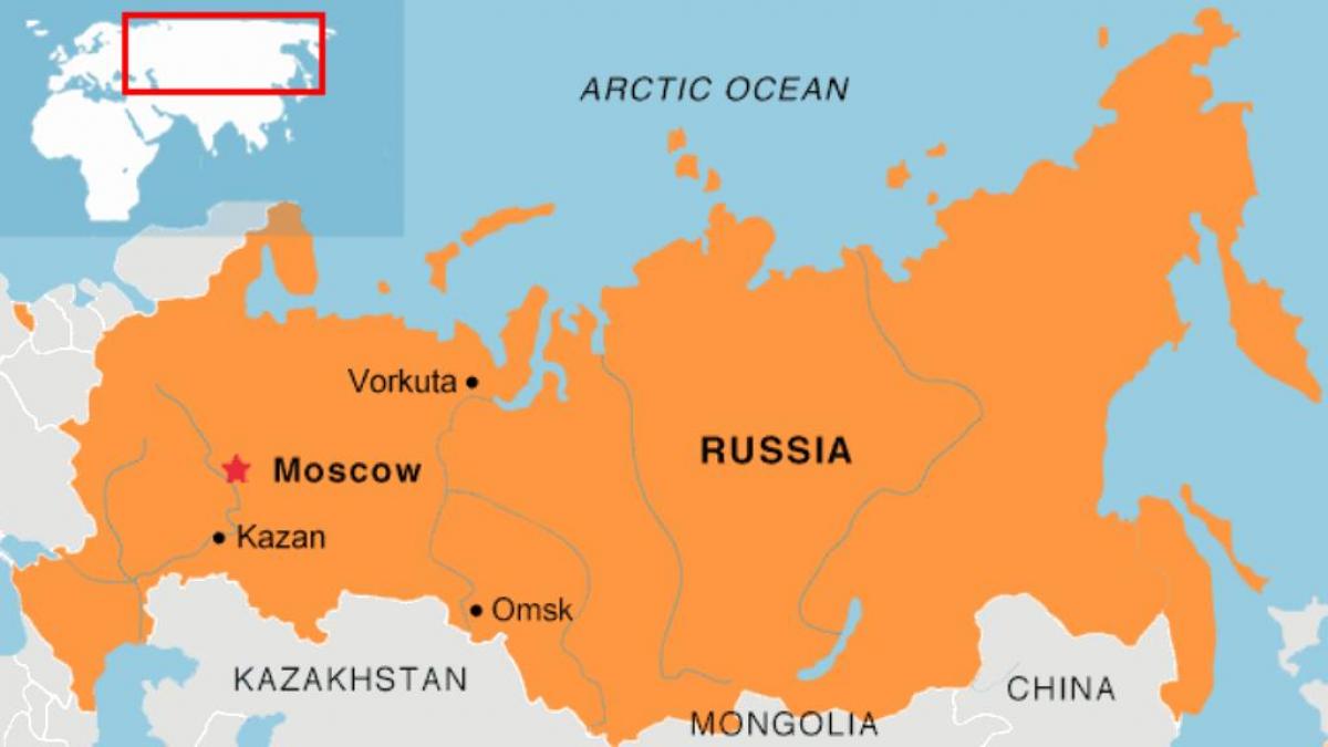 Μόσχα θέση στο χάρτη