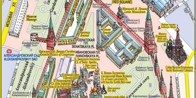 Κόκκινη Πλατεία, Μόσχα εμφάνιση χάρτη