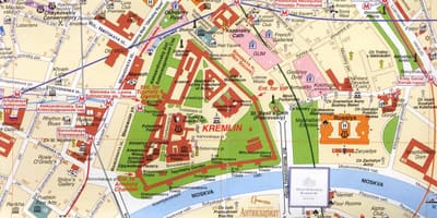 Moscow city center χάρτης