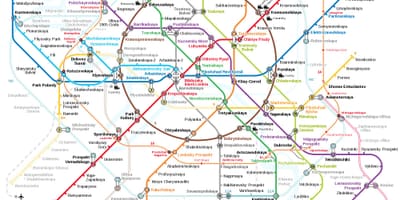 Metro station, Μόσχα εμφάνιση χάρτη