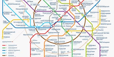 Το μετρό της Μόσχας χάρτης