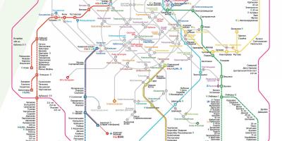 Χάρτης της Moskva τρένο