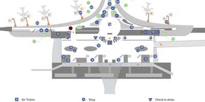 Το αεροδρόμιο Sheremetyevo χάρτης terminal d