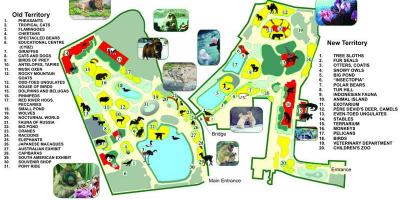 Χάρτης της Μόσχας ζωολογικό κήπο