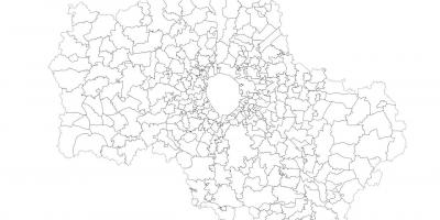 Moskva δήμους χάρτης