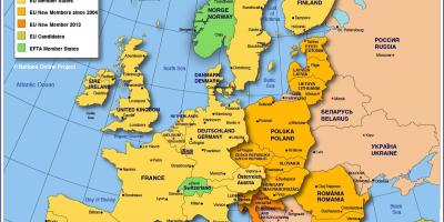 Μόσχα στο χάρτη της ευρώπης