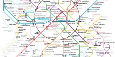 Metro station, Μόσχα εμφάνιση χάρτη